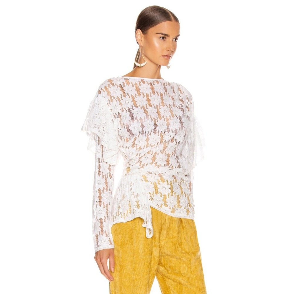 Isabel Marant Etoile Vinny Top White Size 40 US M